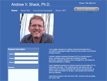 Tablet Screenshot of andrewvshackphd.com